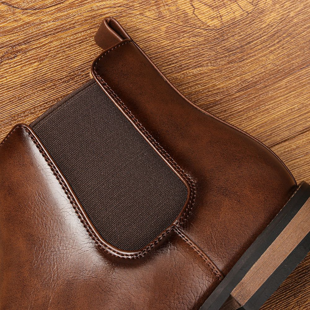 2025 New Chelsea Men Boots Fashion Brand Comfortable Leather Boots