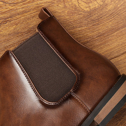 2025 New Chelsea Men Boots Fashion Brand Comfortable Leather Boots