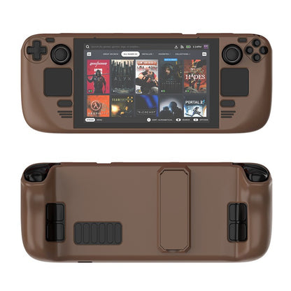 (Hot Stock) New Colorful Protective Case For Steam Deck OLed Game Console Protective Cover ,For Steam Deck Shell with Bracket