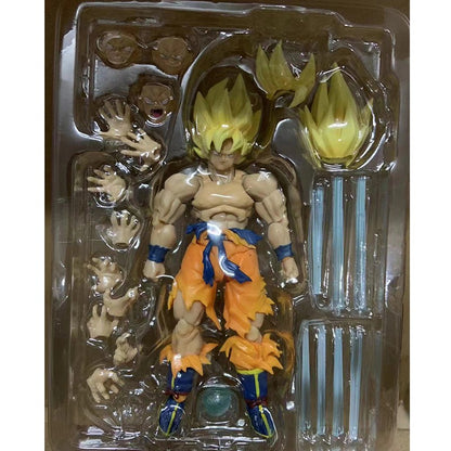 Shf Dragon Ball Z Son Goku Lendário Boneco de Ação Coleção Articulado de PVC Anime 17cm Super Saiyajin Kakarotto Modelo de Brinquedo