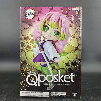 Em estoque Original Banpresto Demon Slayer Q posket Kanroji Mitsuri Action Anime figura modelo brinquedos Presente Genuíno WY