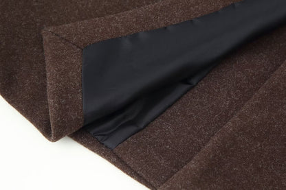 DiYiG WOMAN 2025 Autumn New Fashion Long Lapel Coat Chic Button All-match Long Sleeve Coat Outerwear Mujer