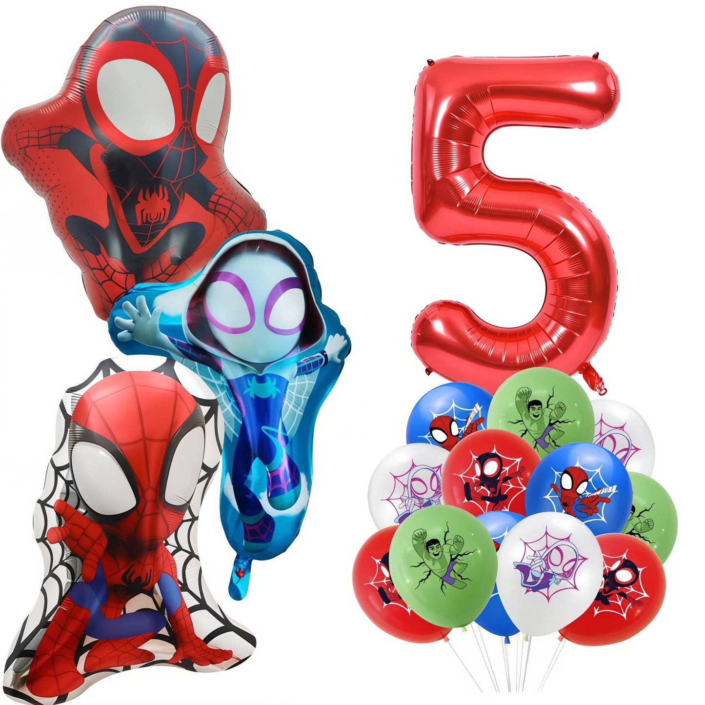 Spidey Giant Balloons Red Spider Aluminum Foil Balloon Superhero Birthday Party Decoration Party Photo Props Baby Shower Globos