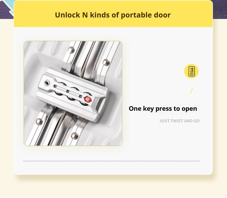 2025 New Large-capacity Suitcase 20/22/24/26/28-inch Cart Box Travel Boarding Case Portable Trolley Suitcase Roller Suitcase