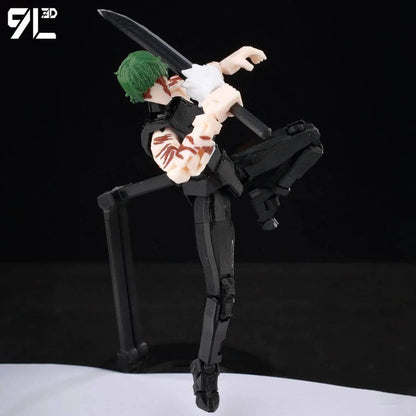9L3D Anime Impresso Jujutsu Kaisen Sukuna Yuji Yuta Satoru Gojo Bonecos Sorte Dummy 13 Articulados para Modelagem Brinquedos Manequins