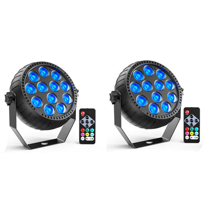 Somspot Mini RGB LED Par Lights Stage Lighting Effect LED Projection Light for DJ Disco Party Holiday Bar Club Wedding Birthday