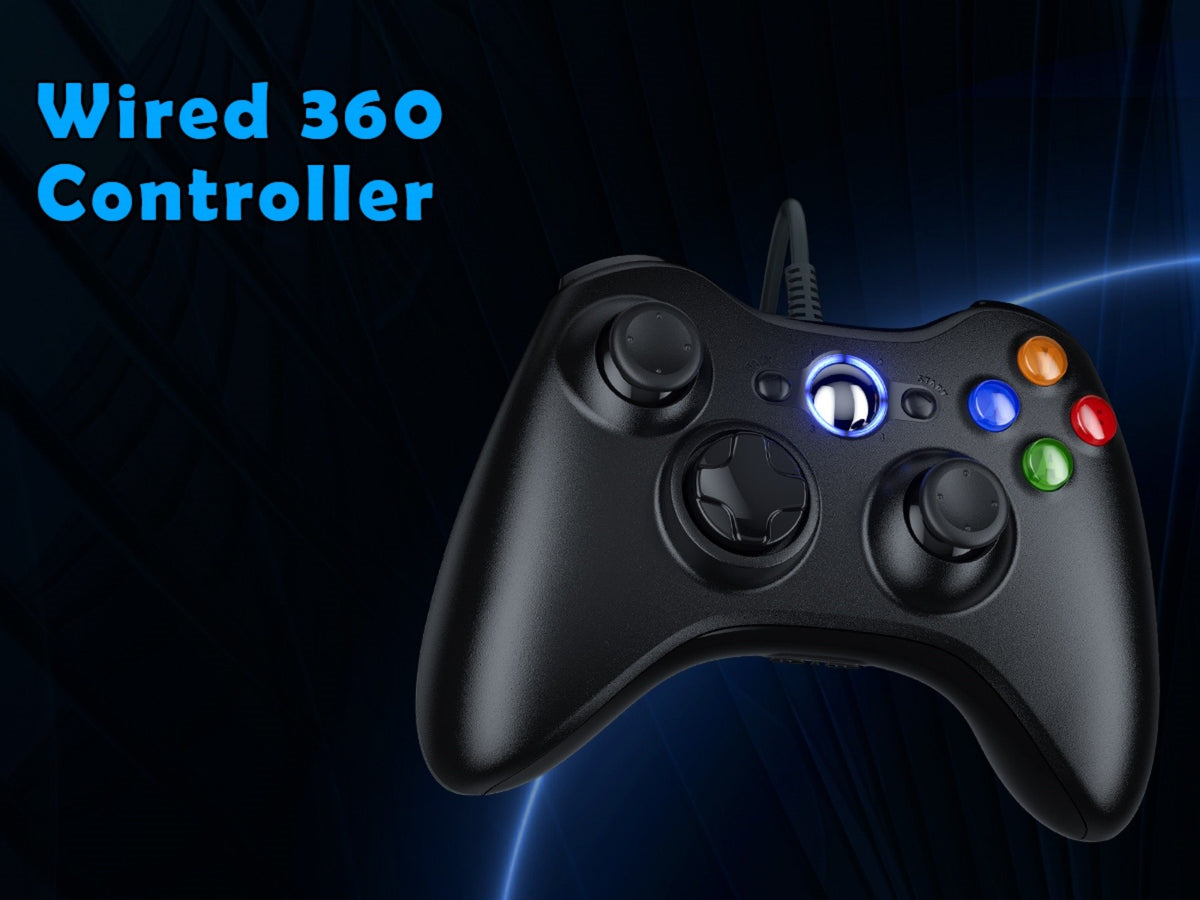 For Xbox 360 Slim/Lite/E/PC Controller,Wireless/Wired Game Remote Control 6-axis Gryo Dual Vibration Precision Joystick Gamepads