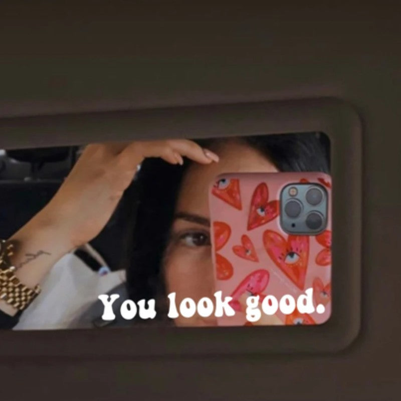 1pc Passenger Princess Car Mirror Decal Car Accessory Window Laptop Sticker Trendy Cute Car Vinyl Decal For Women Gift For Her