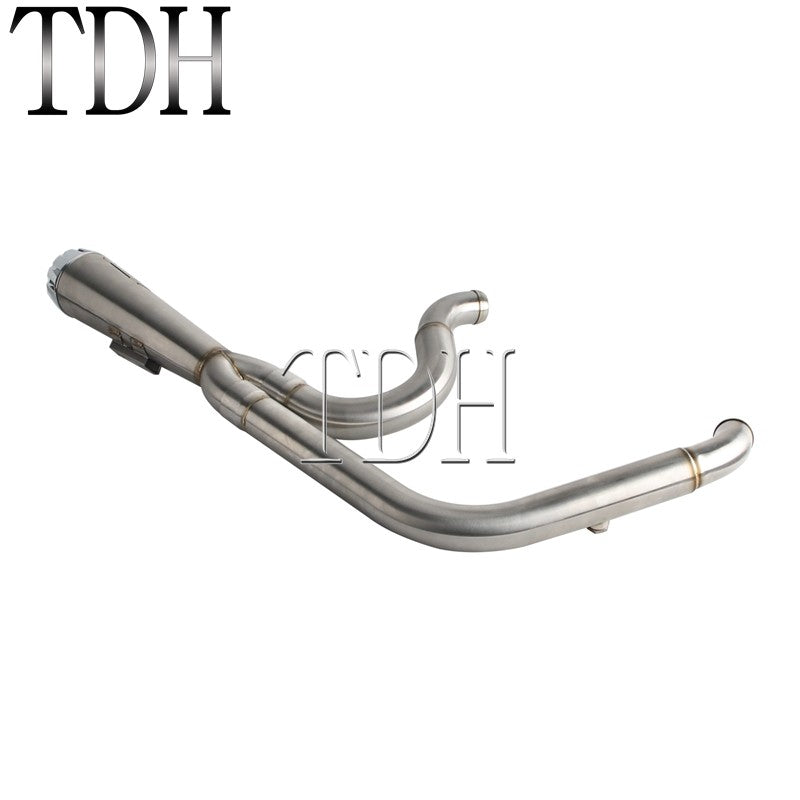 Motorcycle Exhaust Muffle Middle Link Pipe Mid-control Exhaust System For Harley Softail Street Bob Standard FXST FXBBS FXBB 18+