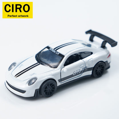 1:43 Miniature Metal Die-Cast Sports Car Alloy Luxury Two-Door Model Boy Toy Highly Detailed Gift Ornament Display Collection Christmas Gift