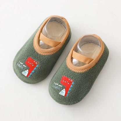 Cute Cartoon Baby Floor Socks Non-slip Soft Sole Toddler Sock Boy Girls Cotton Children's Toddler Warm Shoes Infant First Walker