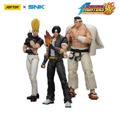 JOYTOY SNK KOF 98UM Hero Team 1/18 Bonecos de Ação Kyo Kusanagi Goro Daimon Modelo Benimaru Nikaido Jogo Anime Presentes de Brinquedo Masculino