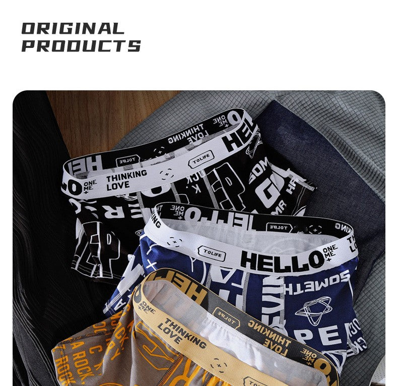 Men Underwear BoxerShorts Cotton Man Panties Male Boxers Breathable Comfortable Mens Printed Underpants Sexy cuecas calzoncillos