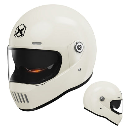 Electric Motorcycle Helmet Winter Warm HD Dual Mirror Anti-fog Retro Sun Protection Riding Full Helmet