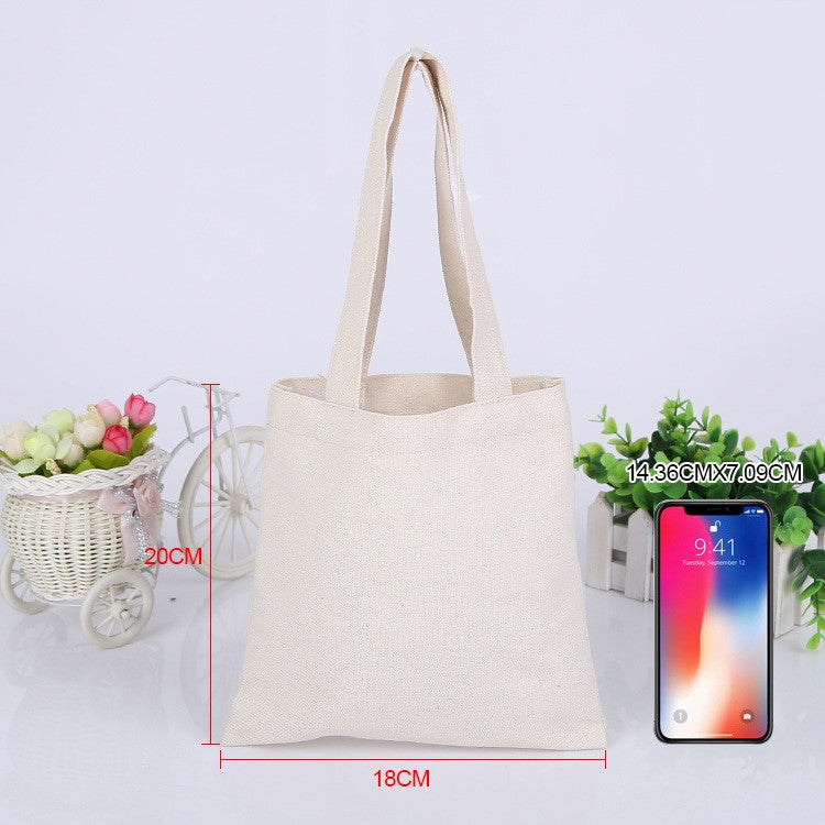 Wholesale Custom 50pcs/Lot Reusable Cotton Grocery Shopping Bags Printed logo High capacity Canvas Tote Bag