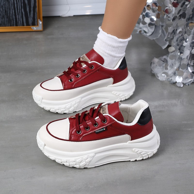 2025 Autumn Winter New Women's Platform Dad Shoes - Versatile Casual Shoes Women's Height Increasing Breathable Sneakers
