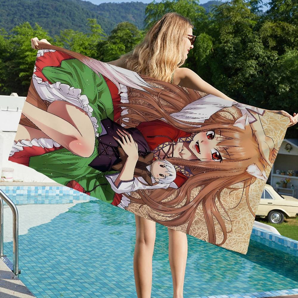 Spice And Wolf Beach Towel For Kids Personalized Bath Towel Pool Towel Vacation Gift Picnic Towel Party Gift