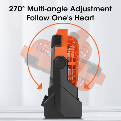 2024 New 7800 mA High-Capacity Portable Fan Rechargeable Desk Camping Fan with LED Light and Hook Outdoor Fan for Tent Car Trip