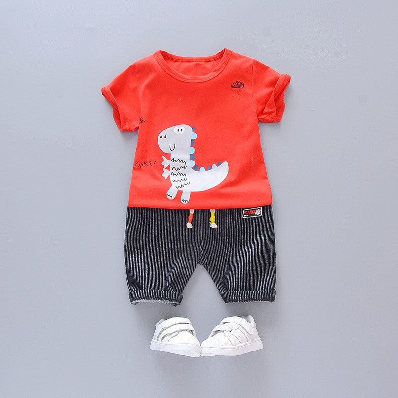 New Summer Baby Girl Clothes Suit Kids Boys Outfits Children T-Shirt Shorts 2Pcs/Sets Toddler Casual Costume Infant Tracksuits