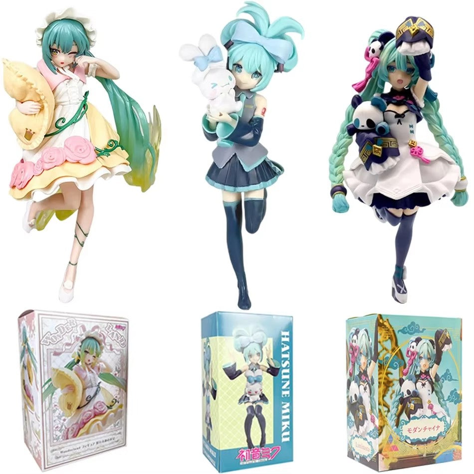 Hatsune Miku Anime Figure Hatsune Miku Desktop Decorations Cute Girl Hatsune Action Figure Model Statue Collection Toys Gift