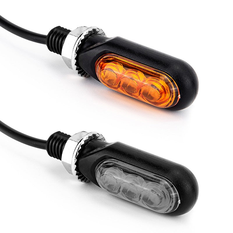 Hot Sale Motorcycle Mini LED Turn Signal Lights Amber Flowing Directional Signal Lamp Intermitentes Moto For Cafe Racer
