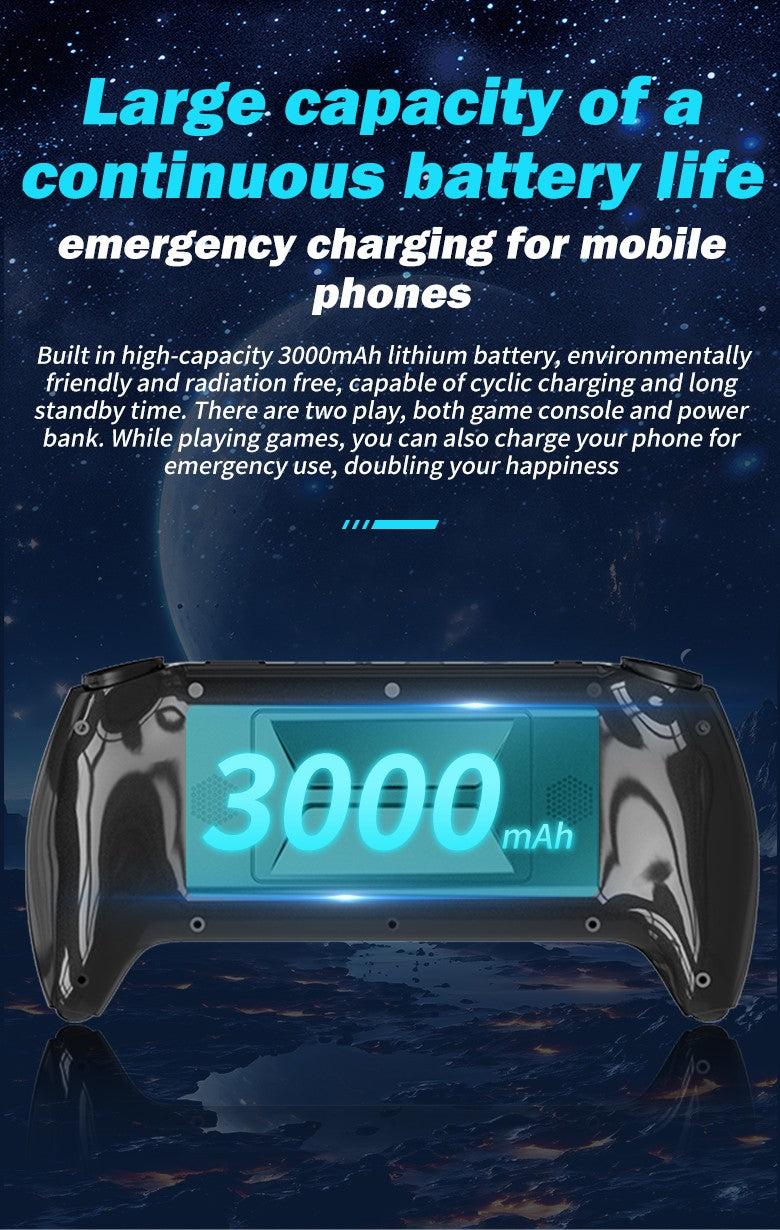 SF3500 Handheld Game Console, 5-Inch IPS Large Screen Portable Game Console, Built-in 20000+ Games, Supports FHD Output