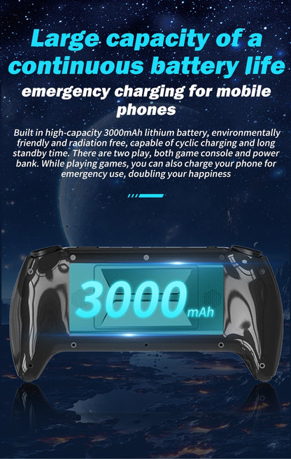 SF3500 Handheld Game Console, 5-Inch IPS Large Screen Portable Game Console, Built-in 20000+ Games, Supports FHD Output