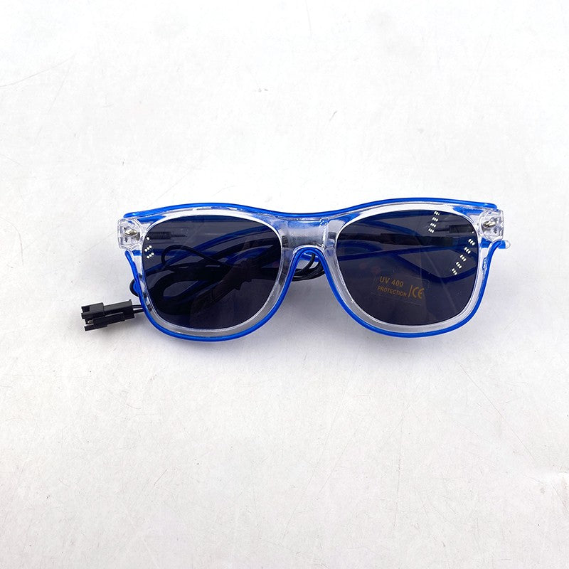 1PC Light Up LED Glasses Glow Sunglasses EL Wire Neon Glasses Glow in The Dark Party Supplies Neon Party Favors for Adults