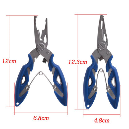 Alicates de Pesca Multifuncionais Ferramentas Acessórios para Bens de Inverno Alicates Torno para Amarrar Moscas Tesouras Conjunto de Linha de Pesca Pinças de Peixe