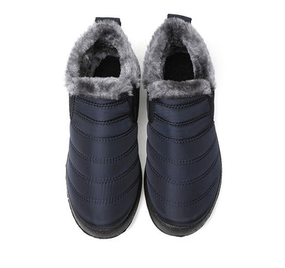 Women Boots Waterproof Winter Boots Fur Shoes Women Slip On Ankle Boots Snow Botas Mujer 2025 Winter Shoes Couple Short Boot