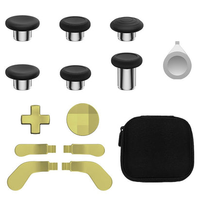 14-in-1 for Xbox One Elite Series 2 Controller Accessory Kit Metal D-Keys Trigger Paddles Repair Kit Gamepad Thumbstick Grip