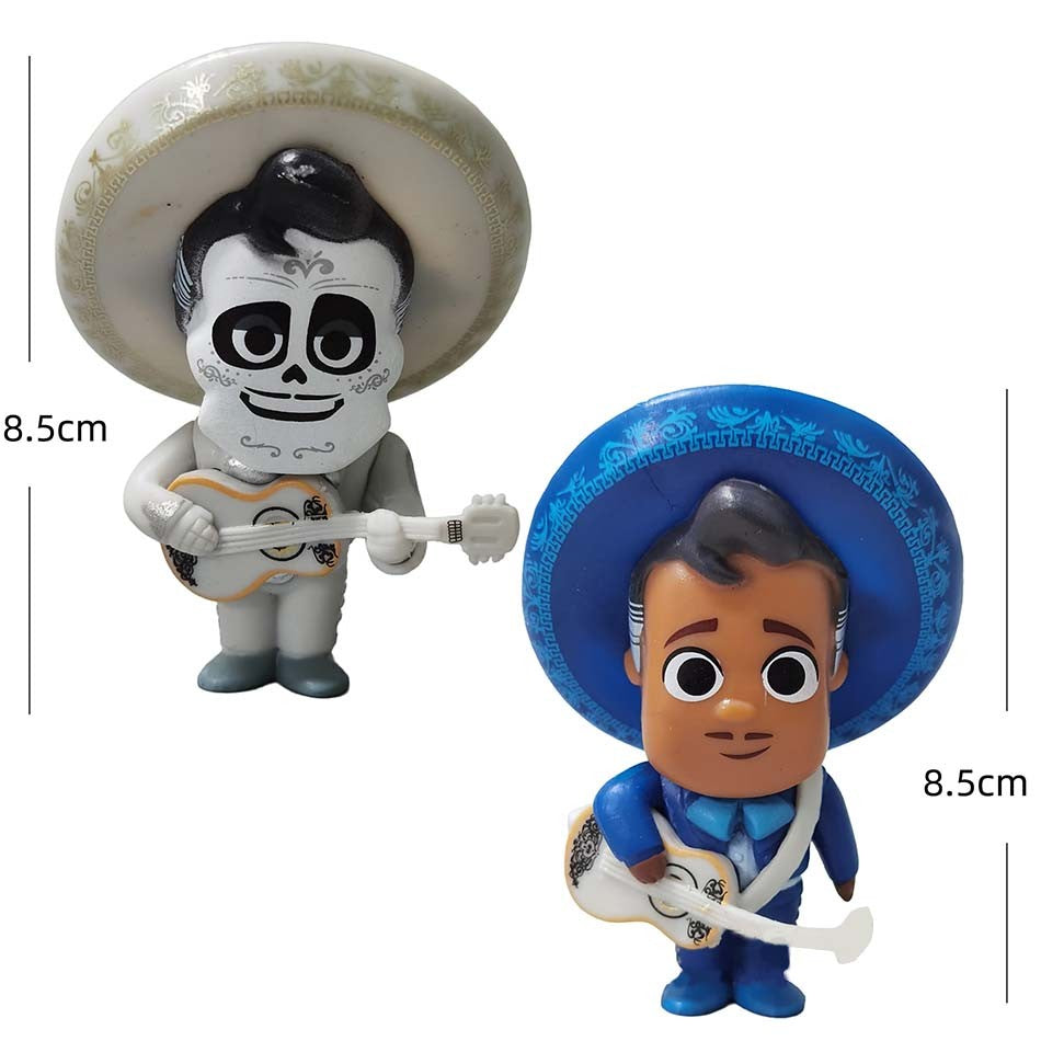 8 pçs/Conjunto Filme Pixars COCO Bonecos de Ação Brinquedos Mini Desenho Animado Fofo Brinquedos de Anime Modelo Crianças Para Diversão Presentes de Aniversário Decoração de Mesa