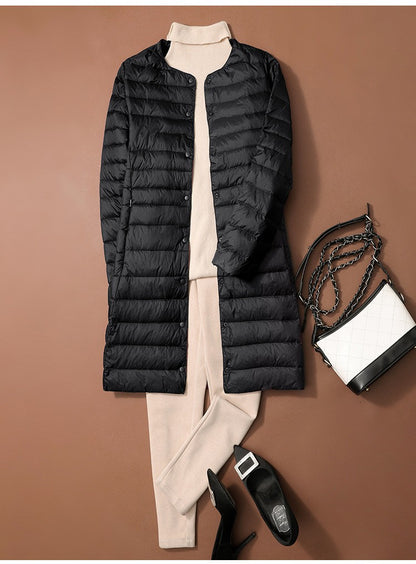 S/M Women Winter Coats 2024 New Autumn Winter O-Neck Female Thin Duck Down Jackets Portable Windproof Puffer Parkas 0-10?