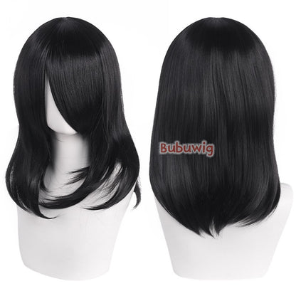 Bubuwig Synthetic Hair 30 Colors 40cm Long Straight Anime Fashion Lolita Cosplay Wigs Pure Color Blue Blonde Wig Heat Resistant