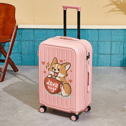 Mala de Viagem Nova Design com Porta-copos Mala Feminina de Bordo Mala de Viagem Feminina Conjunto de Malas de Viagem de 20 a 28 Polegadas Conjunto de Malas de Bordo em PC