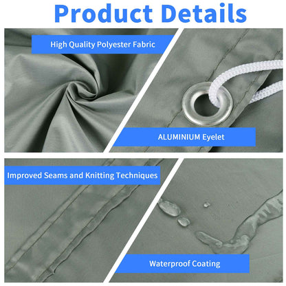 2x3/3x3/3x4/4x5M Sun Shade Sail Waterproof Outdoor Square Rectangle Garden Patio UV Block Party Canopy Pool Camp Awning Shelter