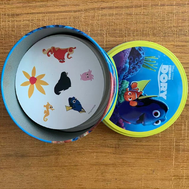 Jogos de Tabuleiro Disney 100 ANOS de MAGIA PIXAR Stitch Caixa de Ferro Brinquedos Família Engraçado Férias Acampamento Esporte Amigo Presente de Natal