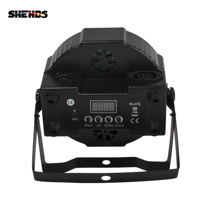 SHEHDS 1pcs LED 7x12W  Par Light 7x18W RGBWA+UV Moving Head Light Wash DMX 512  DJ Dicso Nightclub Party Christmas Audience