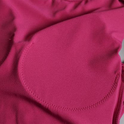 Yoga Suit Sports Top Women with Chest Pad Sexy Short-sleeved T-shirt Running Beauty Back Pilates Training Fitness Clothes Summer