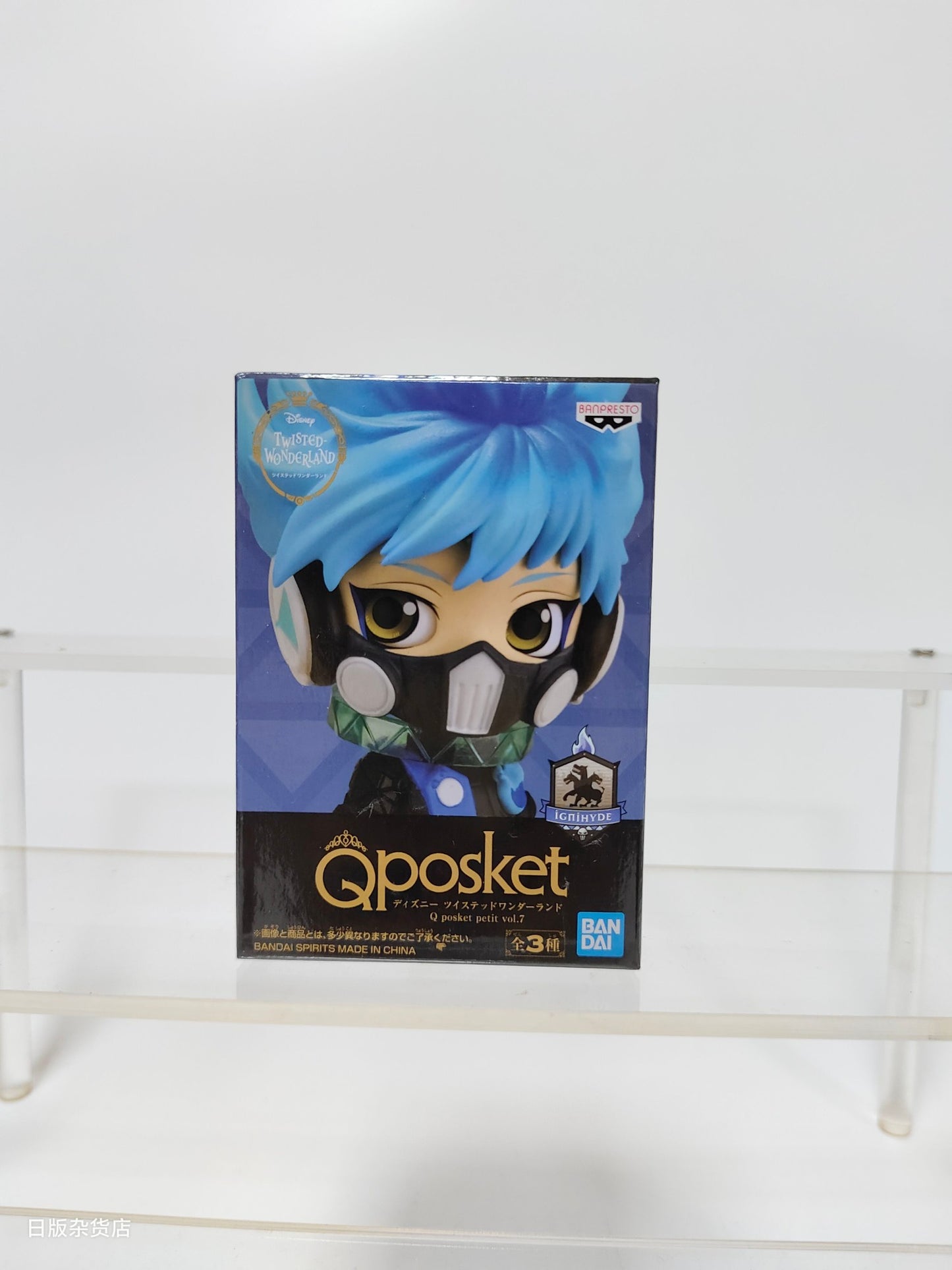 Genuine Bandai Q posket Series Disney Twisted Leona Jack Ruggie Wonderland Azul Ashengrotto Colecionáveis Brinquedos de Modelo Presente
