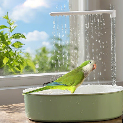 Acessório de Banheira para Papagaio, Caixa de Banho para Papagaio, Chuveiro para Pássaros, Banheira para Conure, Periquito, Papagaio-Cinza-Africano, Jardim Externo