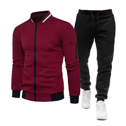 Spring Autumn 2020 Men's Sweat Suit Set Tracksuit Men Outfit Full Sleeve Tops with Hood Outdoor Sport Wear Men's Hooded Suit