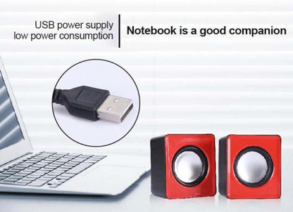 Caixa De Som PC Para Computador Portátil Laptop Notebook Desktop Mini Caixa De Som Música Bocina Coluna Acústica Sistema de Áudio