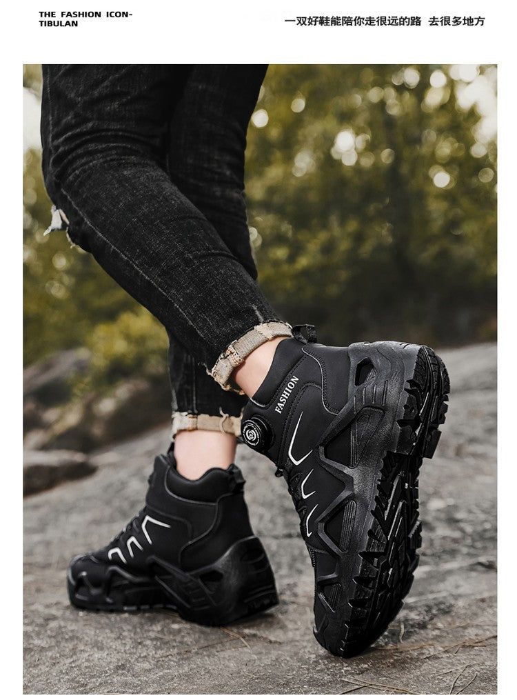 Novas Botas de Segurança Masculinas para Trabalho Calçados Indestrutíveis Tênis com Bico de Aço Botas Protetoras Antiesmagamento Antifuro Botas Táticas de Trabalho