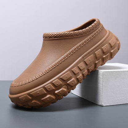 2025 New Men's Waterproof Non-slip Chef Shoes Lightweight Non-slip Wear-resistant Braid Toe Sandals Nurse Shoes