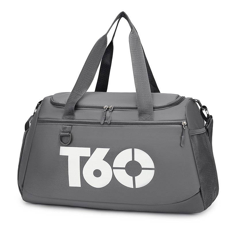 Large capacity travel bag, sports fitness backpack, with independent shoe cabinet, zipper closure, suitable for short-term and l