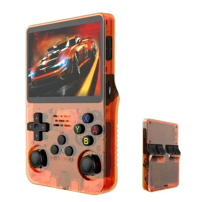 R36S Original Retro Handheld Game Player Arkos System 3.5" IPS Screen Portable 64/128GB Hall Effect Emulator Wireless Gamepad