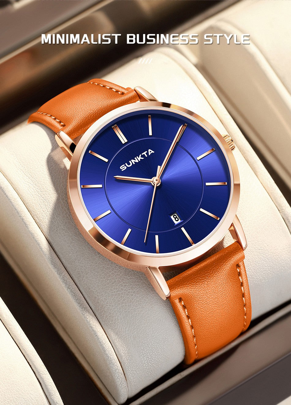 LIGE Sunkta Man Watch Fashion Luxury Waterproof Ultra Thin Date Casual Clock Leather Classic Quartz Watches for Men Reloj Hombre