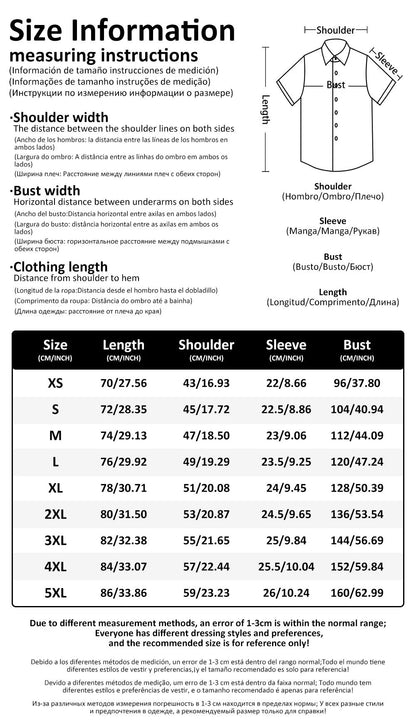 Retro Men's Shirts Small Skull Print Short Sleeve Loose Oversized Hawaiian Shirt Fashion Man Clothes Skull Black Shirts For Men
