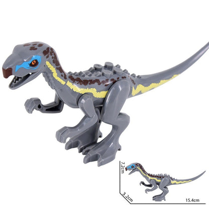 MOC Zoo Animal Building Block Accessories Set  Elephants Camel Deer Medieval Wolves Dinosaur Bricks Tyrannosaurus Model Toy